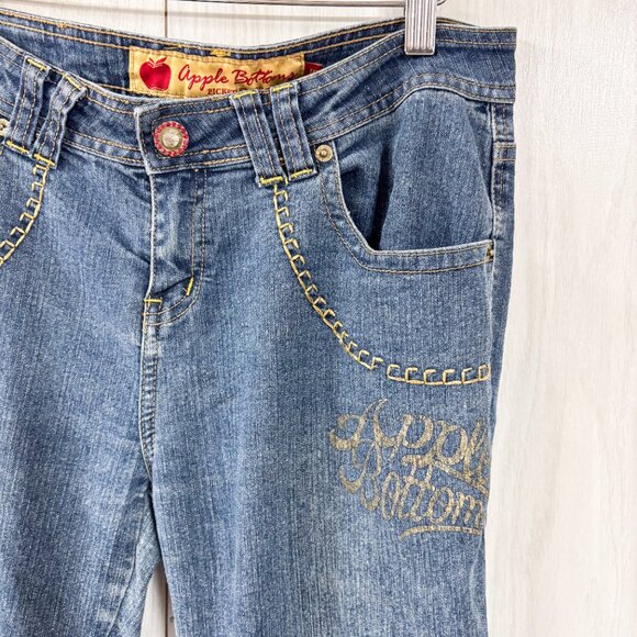 Vintage Y2K Apple Bottom Low Rise Jeans - Picture 4 of 8